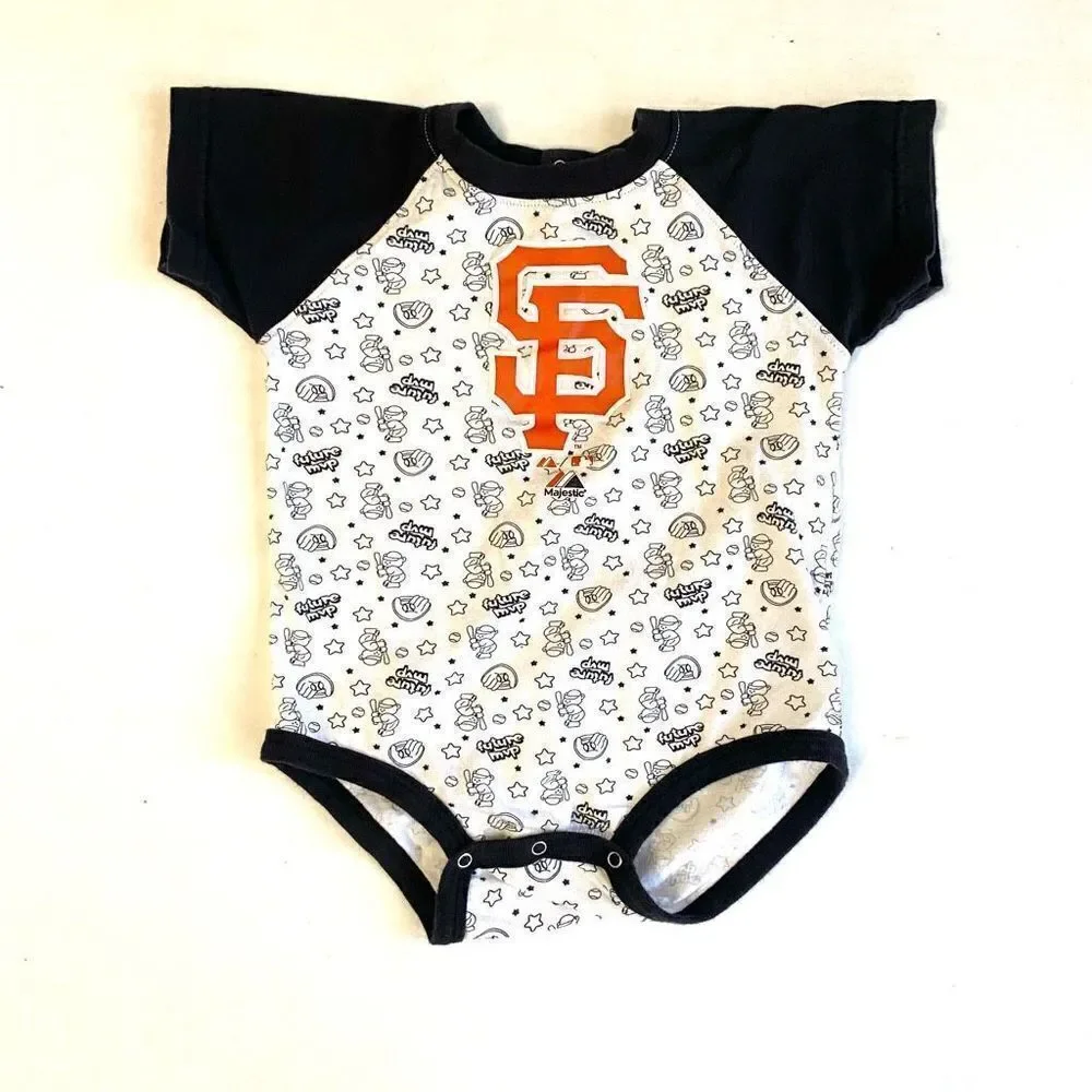 San Francisco Giants Baseball One Piece Ringer MVP Majestic Size 18mo Unisex